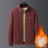 Winter Casual Wol Gevoerd Nieuwe Warme Wollen Verdikte Jas Heren Opstaande Kraag Rits Fleece Top