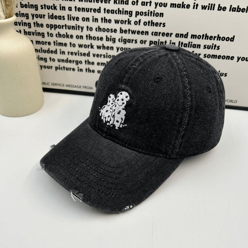 Ins Cartoon Puppy Pattern Baseball Cap Children Spring and Summer Versatile Face Small Holes Couple Cap