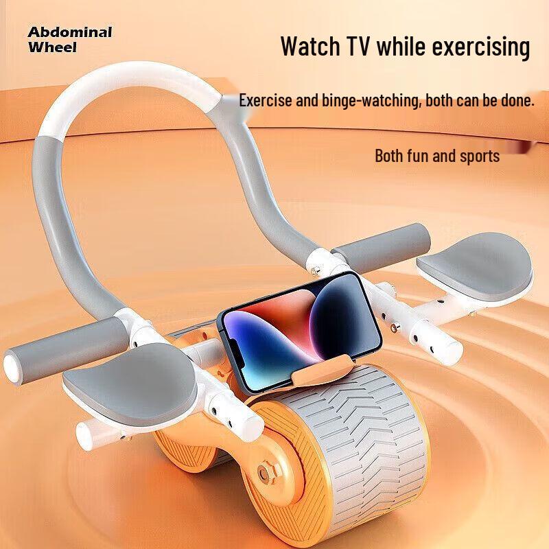 Automatic Rebound Ab Roller with Elbow Support
