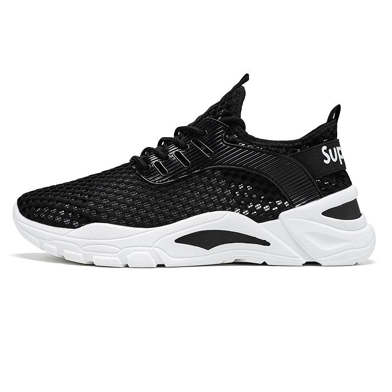 Internet celebrity popular men's shoes summer 2025 new versatile sports casual running heightened teen dad shoes mesh