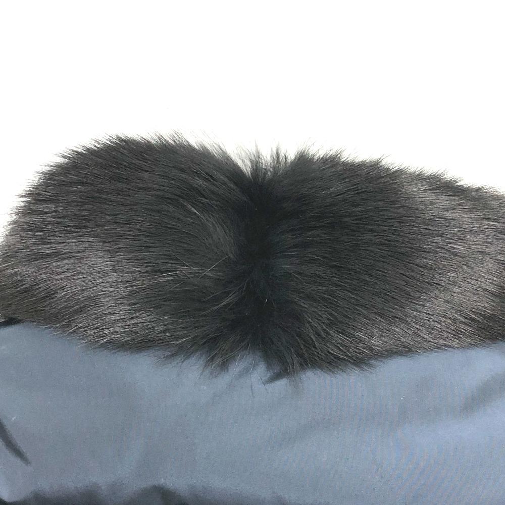 Prada Jaqueta de Penas de Pelo para Baixo / Nylon Azul Marinho
