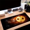 1pc Large Gaming Mouse Pad, UV Reactive Non-Slip Desk Mat, Washable PolyesterFire, Soccer, FlameComputer Pad with Vibrant Game Machine Print