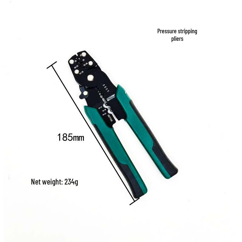 Multi-functional Electrician's Cable Stripping and Crimping Pliers - Lightweight and Labor-saving Tool.