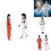 Astronaut Cosplay Kostüm für Kinder Polyester Jumpsuit mit Weltraumthema für Kostümveranstaltungen