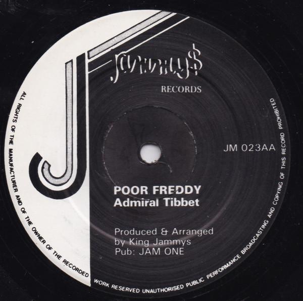 

12inch Record ADMIRAL TIBET / FRANKIE PAUL - Poor Freddy / Fair Weather Friend JM023 Jammy s Records UK Reggae, Ska & Dub Used