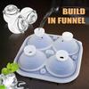 3D Rose Ice Molds 2.5 Inch Large Ice Cube Trays Make 4 Giant Cute Flower Shape Ice Silicone Rubber Fun Big Ice Ball Maker