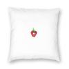 Red Strawberry With Hole Square Pillowcase Polyester Linen Velvet Printed Zip Decorative Pillow Case Home Cushion Cover