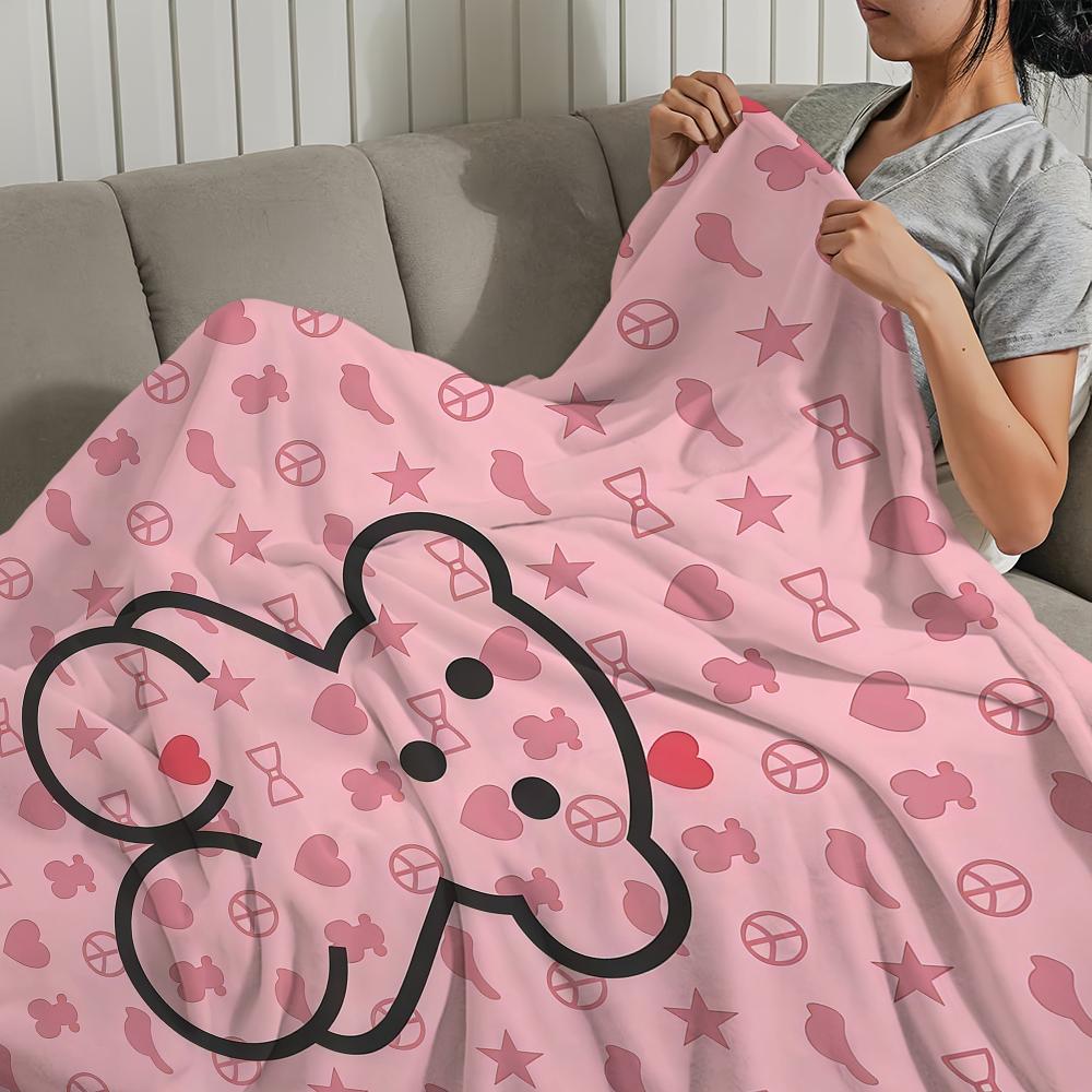 Classic Funny Energetic T TO US B Be Ar S Blanket For Soft Throw Blanket for Picnic Bed Sofa Home Bedroom Cozy Warm Comfortable