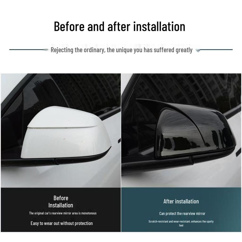 Tesla Model Y/YL Rearview Mirror and Reversing Mirror Cover Modification
