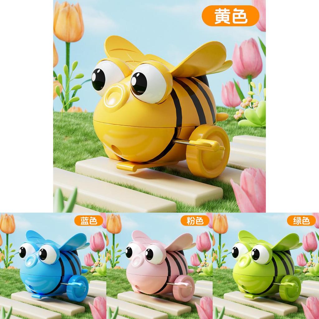 Childrens Mechanical Rolling Bee Toy With Plastic Material For Crawling Babies Age 6 To 9 Months