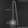 7 Chakra Sacred Geometry Metatron Necklace for Women Men Flower of Life Stainless Steel Necklaces Reiki Healing Jewelry Gift