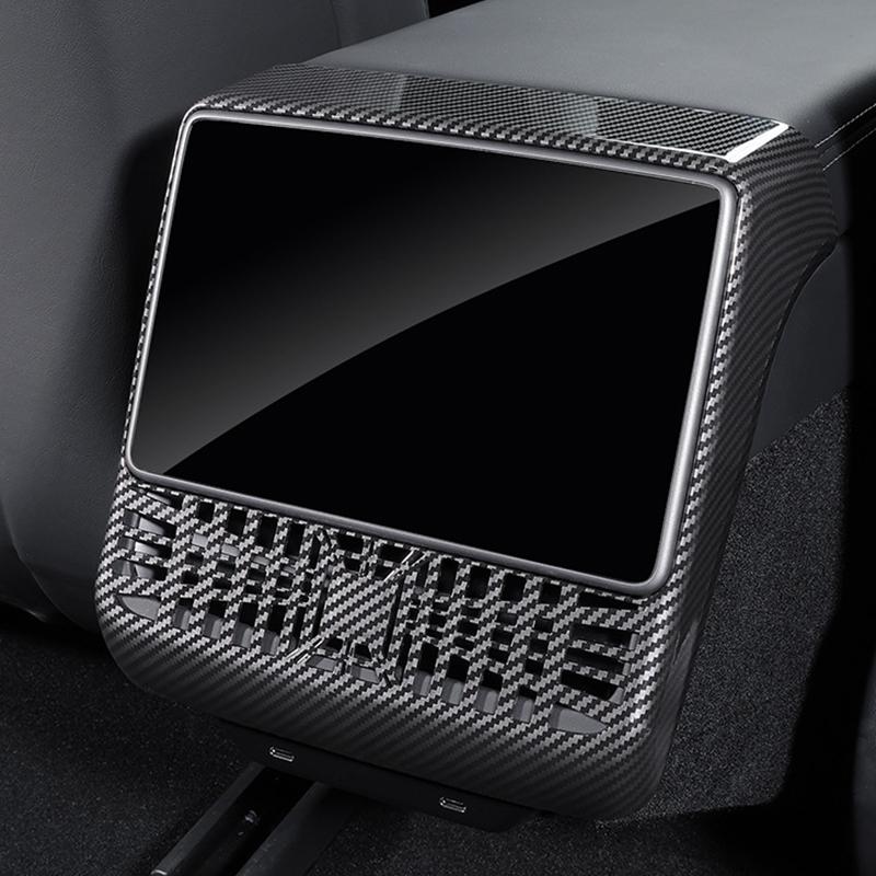 For Tesla Model 3/Y Highland Juniper 2025 Rear Center Console Air Outlet Cover Vent Outlet Dust Cover Car Styling Accessories
