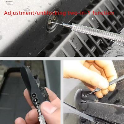 Windshield Spray Nozzle Needle 2-in-1 Windscreen Washer Wiper Nozzle Adjustment Tool Windshield Spray Nozzle Needle Adjustment