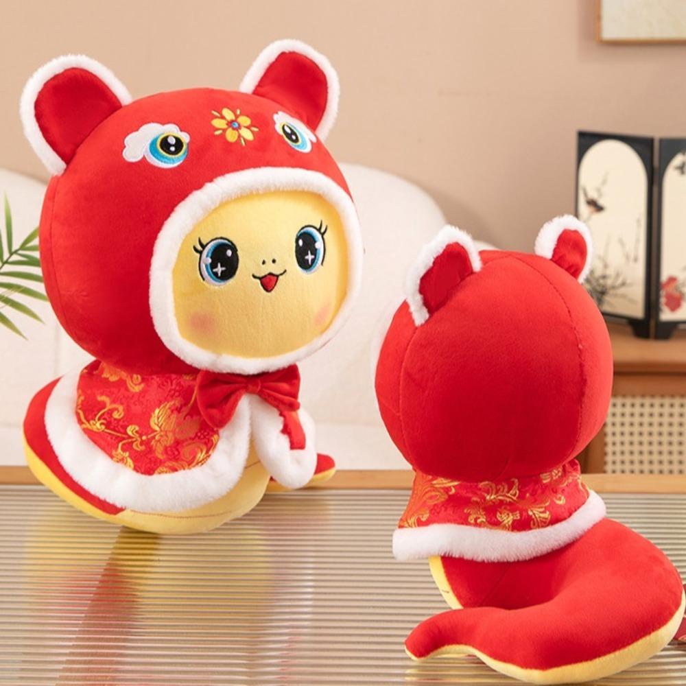 Big Eyes Snake Year Plush Toy The God of Wealth Lucky Snake Doll Plushies Girls Toys