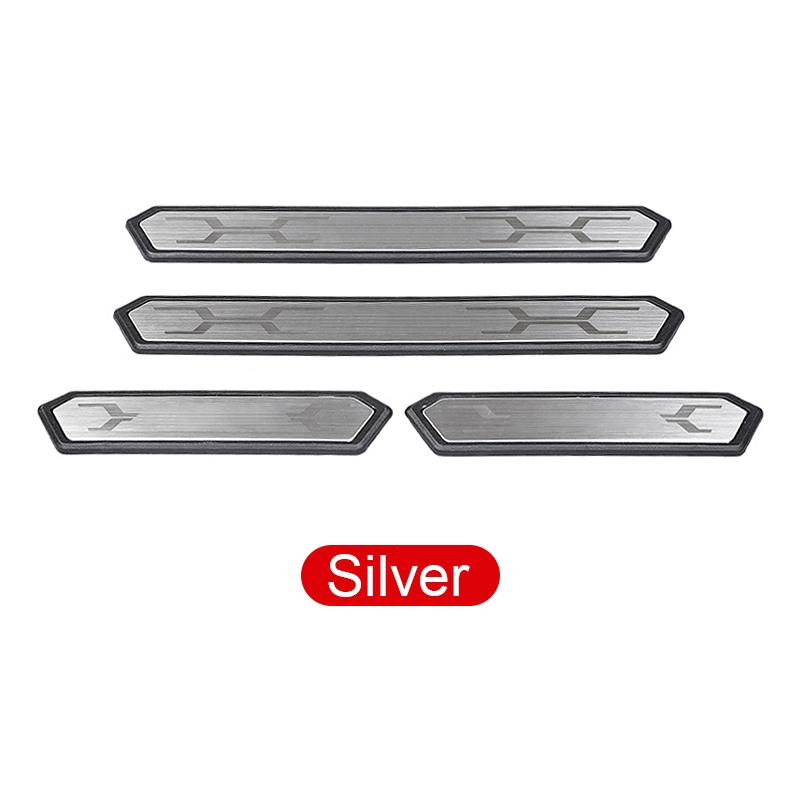 Car Threshold Door Sill Decoration Strip Welcome Pedals Cover Pads For Toyota RAV4 XA50 Hybrid      2024