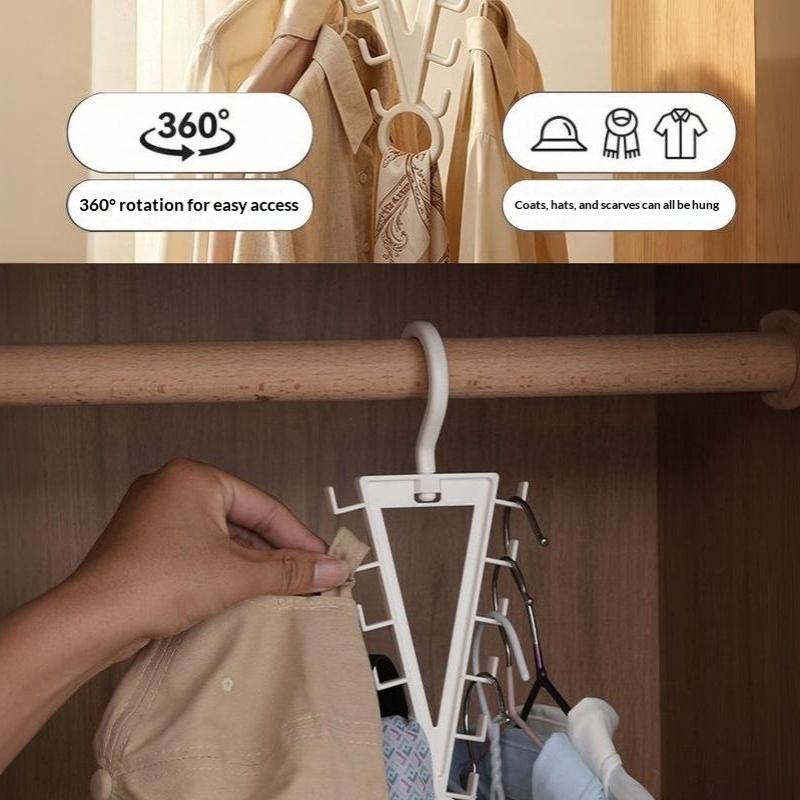 Organizzatore Appendiabiti a V 1/2 Pezzi 12 Ganci Robusto Grande Capacità Appendiabiti per Armadio Lavanderia