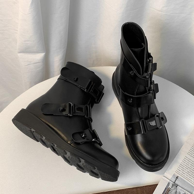 Fashion 2024 Autumn New Arrival Luxury Brand Design mid-calf Boots Women Cool High Platform Boots Wedges Shoes Woman
