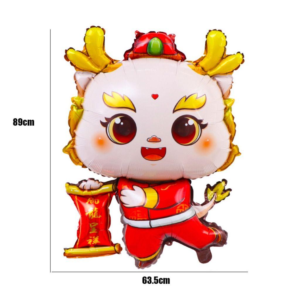 Chinese Style Chinese New Year Balloon Decorative Maroon Blessing Bag Balloons  Spring Festival