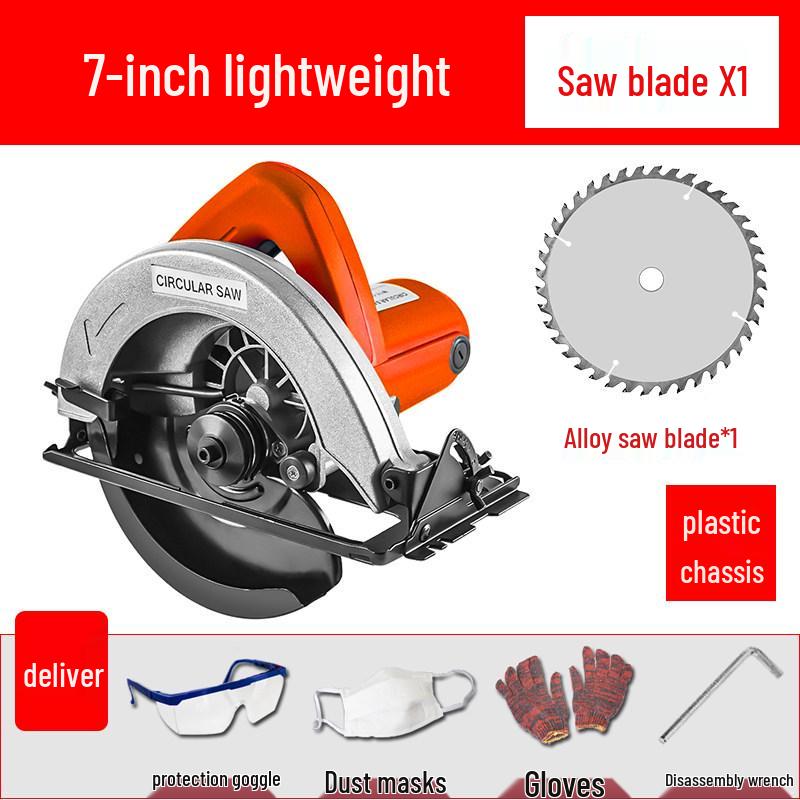 7-Inch/9-Inch Multi-Functional Handheld Electric Circular Table Saw for Woodworking
