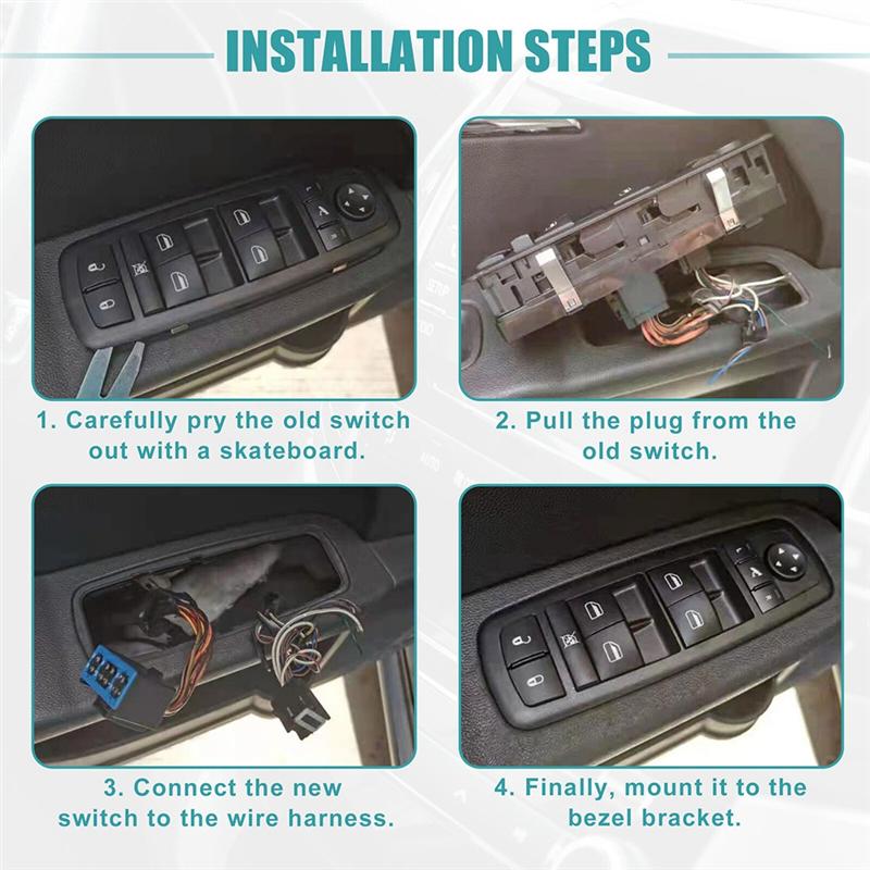 New BEK6-66-350 Power Window Master Switch Control Button For Mazda 3 M3 2.0L 2008-2009 BEK666350 12+14Pins Parts-A99D