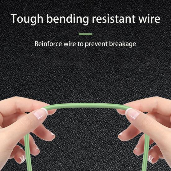 Data Cable Universal 3 In 1 Fast Charging Liquid Silicone 8-pin Micro USB