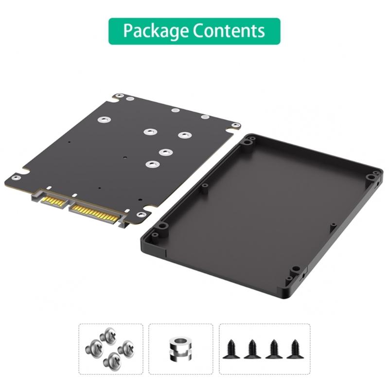 M.2 NGFF Msata SSDs To 2.5inch SATA3.0 M.2 SSDs Hard Disk Case Enclosure Protective Case for 2230 2242 2260 2280