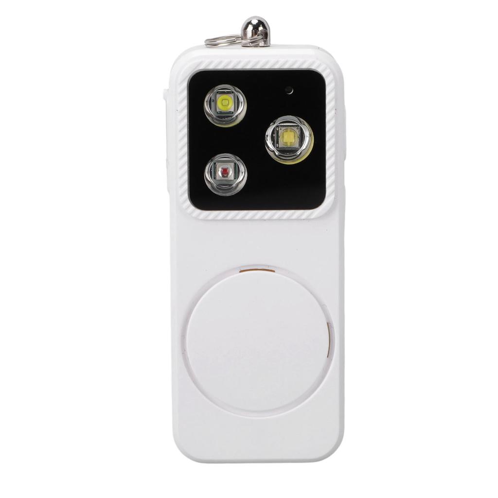 Alarm Light for Women 4 Lighting Modes USB Rechargeable Keychain Siren Security LED Light for Emergency