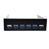 5.25" USB 3.0 Optical Drive Front Panel with 4-Port USB 3.0 HUB + 2-Port USB 2.0 HUB (19PIN)