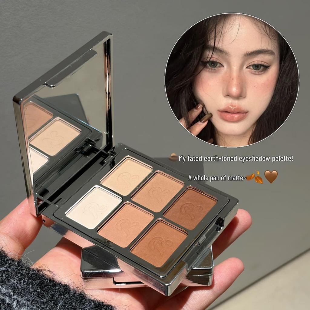 HERORANGE Matte Earth Tone Palette: Multi-Functional for Under-Eye, Highlight, Shadow, Contour, and Blush.