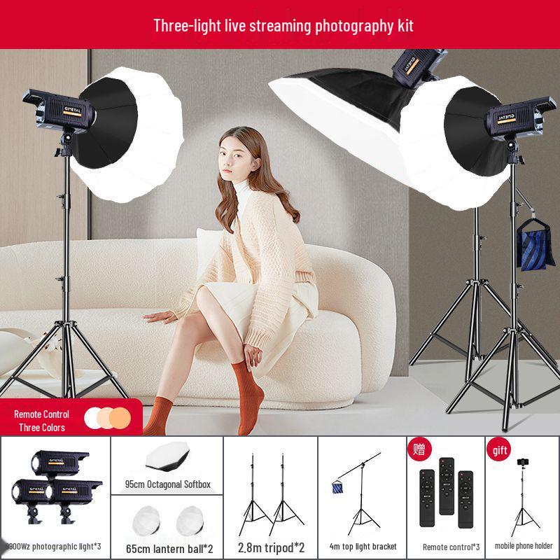 Zheyu Bright Spherical Fill Light for Indoor Live Streaming and Photography