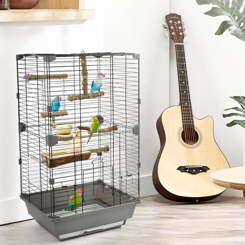 6pieces Bird Stand Improve the Living Experience of Birds with Versatile Stand Easy to Clean Perfect for Bird Habitat