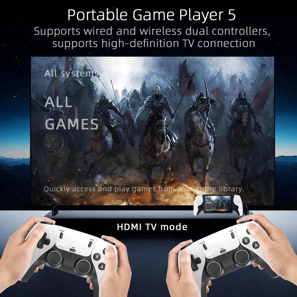 PS5 Handheld Open-source Game Console, High-definition Arcade, Supports Two Player Battles and Dual Controller Consoles