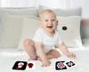 Non-Toxic Newborn High Contrast Flashcards Black&White Sensory Toys For 0-3Y Infants Montessori Brain Development With Texture Cards
