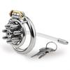 Electric Shock Stianless Steel Cock Cage Spike Removable Nails Erotic Urethral Lock Penis Stimulate BDSM Chastity Lock Sex Toy