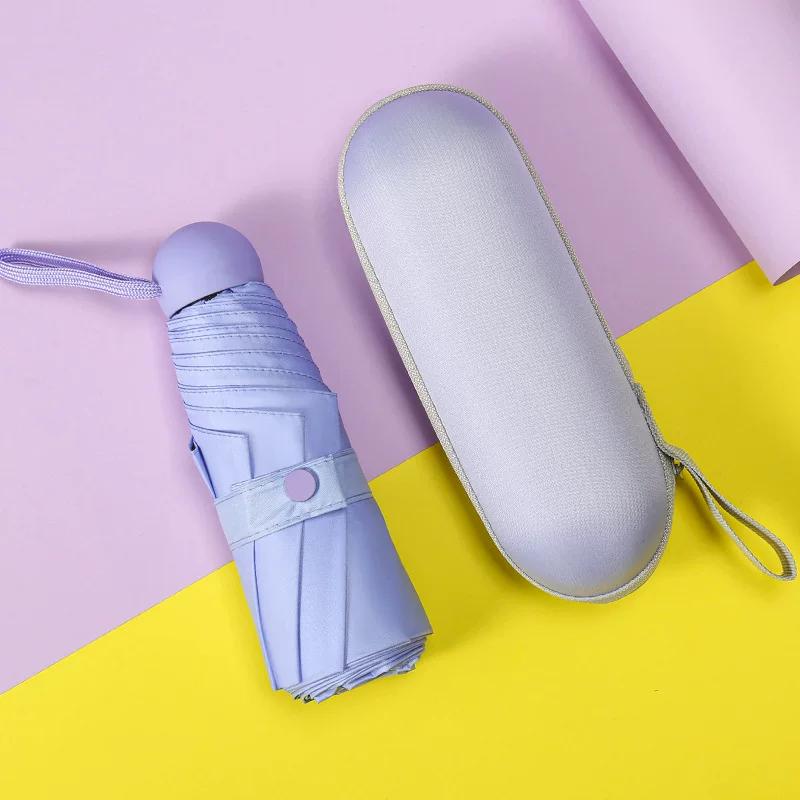 Capsule Umbrella, Capsule Sunshade Umbrella, Sun Protection Umbrella, Fresh Style, Mini 50% Off Umbrella, Pocket Umbrella, Dual-Use for Sun and Rain