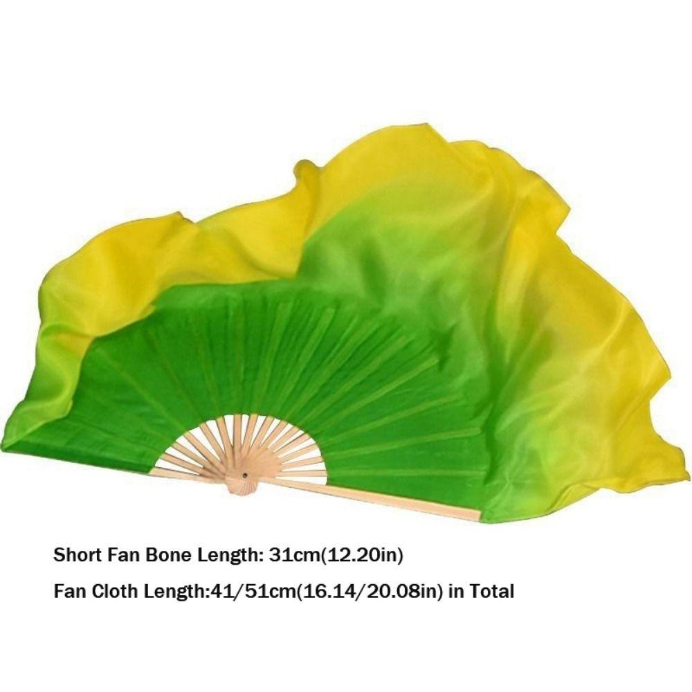 Dancer Practice Peacock Tail Fan 31/36cm Bamboo Yangko Dance Bamboo Fans  Kid Women