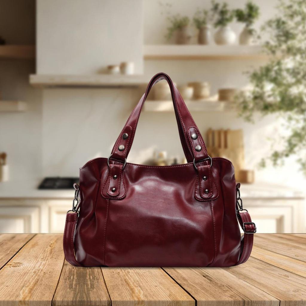 Stilvolle Damen-Umhängetasche Satchel mit verstellbarem Riemen für Urlaub und Pendeln