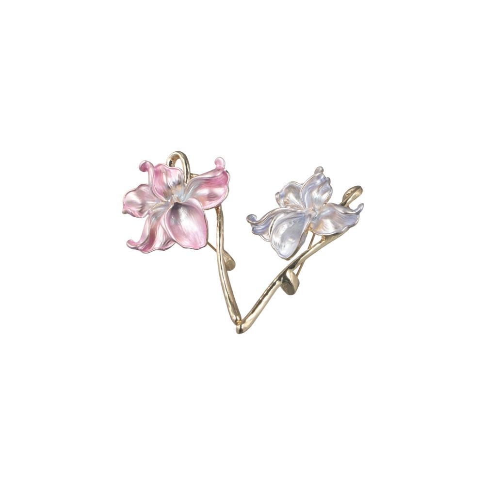Enamel Oil Dripping Brooch Zinc Zinc Alloy Fashion Jewelry Creativity Shiny Flower Brooch  Activity Gifts