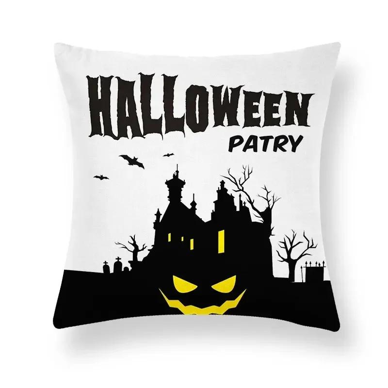 Halloween Horror Ghost Hand Pattern Office Living Room Sofa Car Decorative Pillowcase
