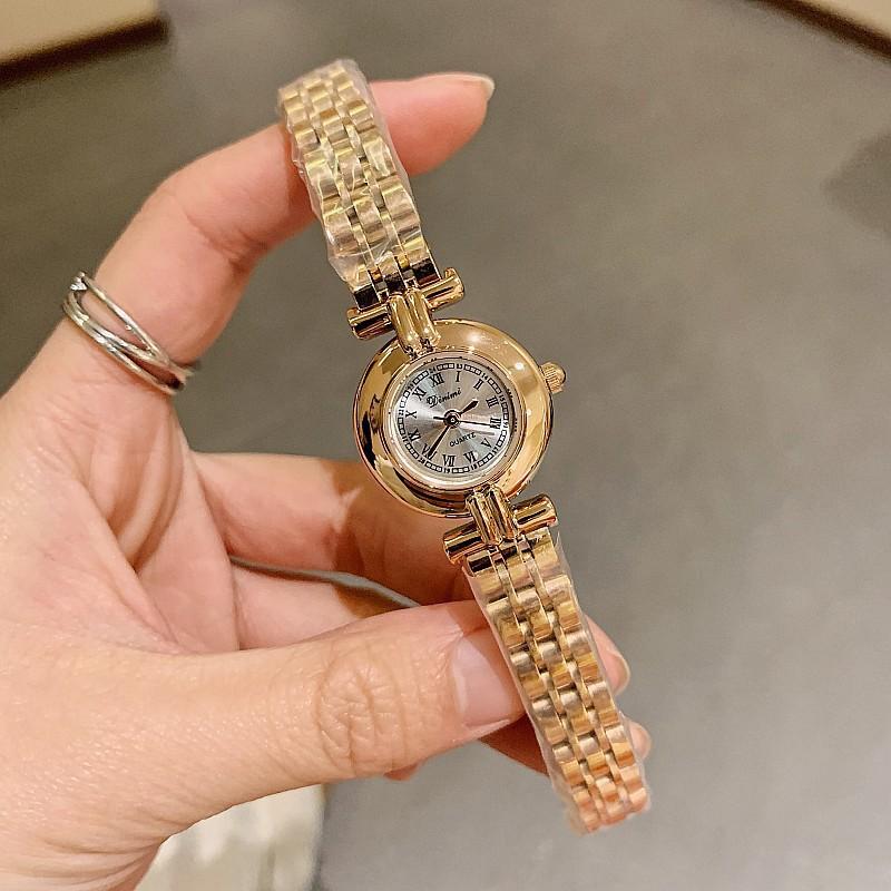 Retro Roman Scale Temperament Women'S Simple Women'S Light Luxury Waterproof Steel Belt Quartz Women'S Watch