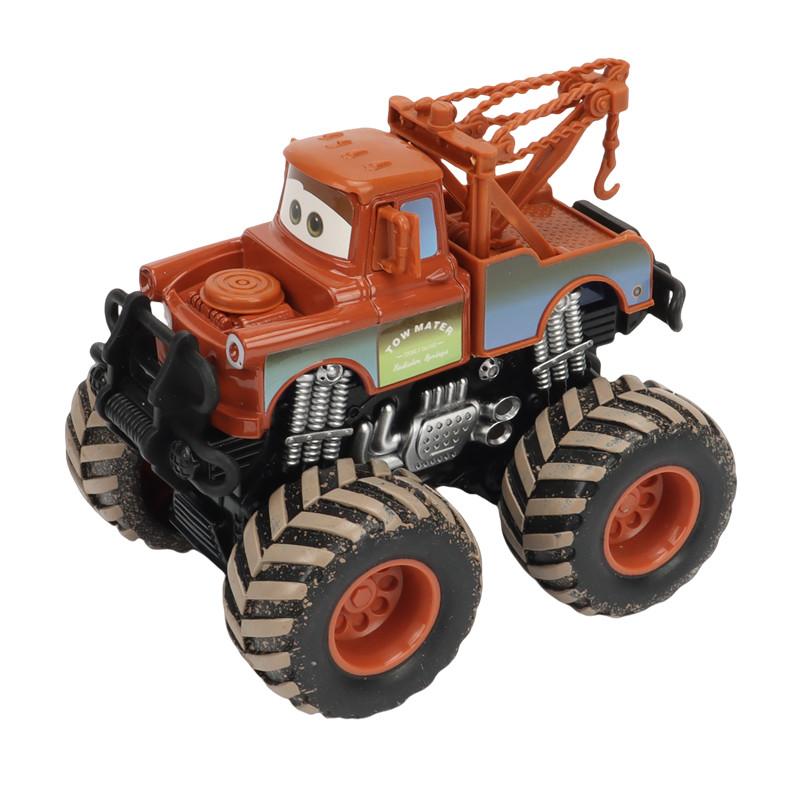 Alloy Pixar Cars Frank Bulldozer Bigfoot McQueen Mater 1 : 55 Diecast Metal Car Miniature Toy Ideal For Kid Birthday Present