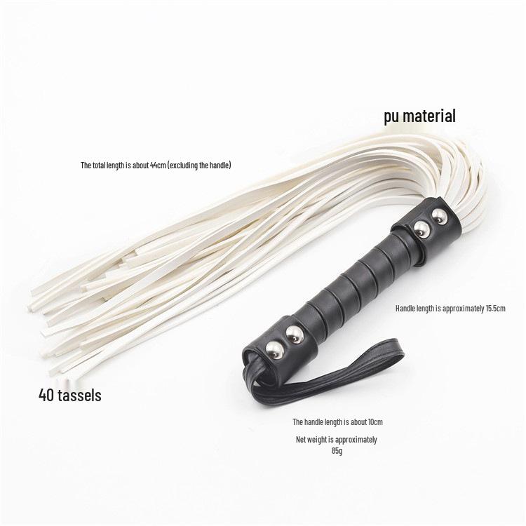 Leather Multi-Tassel Whip for Spanking Practice