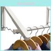 Wall Mounted Foldable Clothes Rack With Abs Construction For Home And Apartment Storage