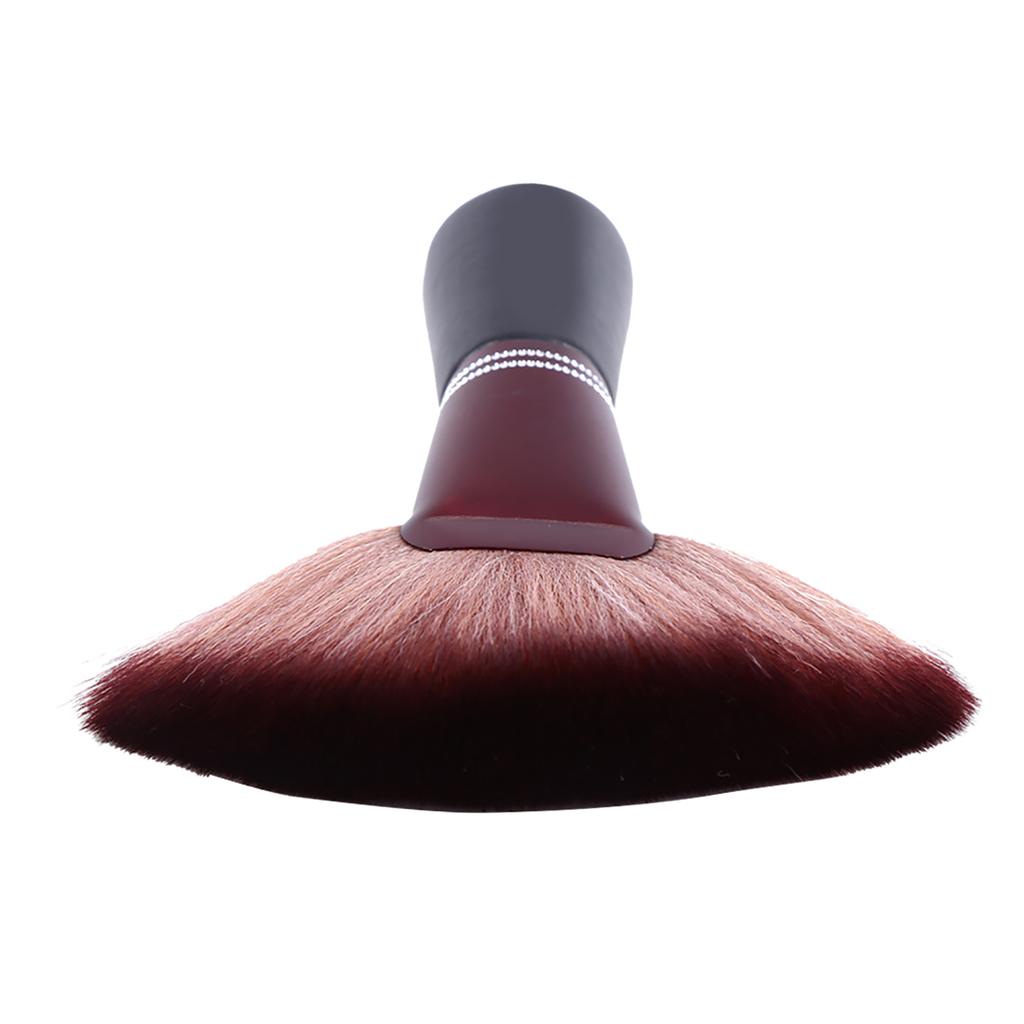 New 1Pcs Barber Neck Dust Clean Brush Professional Barber Cleaning Tool with Wood Handle Salon