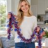 2 Meter Hollow Star Garland Streamer Party Decoration Tinsel Strip for Event Ornament Indoor Outdoor Use