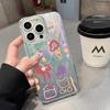 Macaron Graffiti Small Animal UV Painting High Definition Printing Feather Protective Case iPhone17Promax Mobile Phone Case