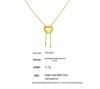 Qiong Yao 18K Gold Plated Heart Snake Chain Necklace with Stainless Steel Tassel