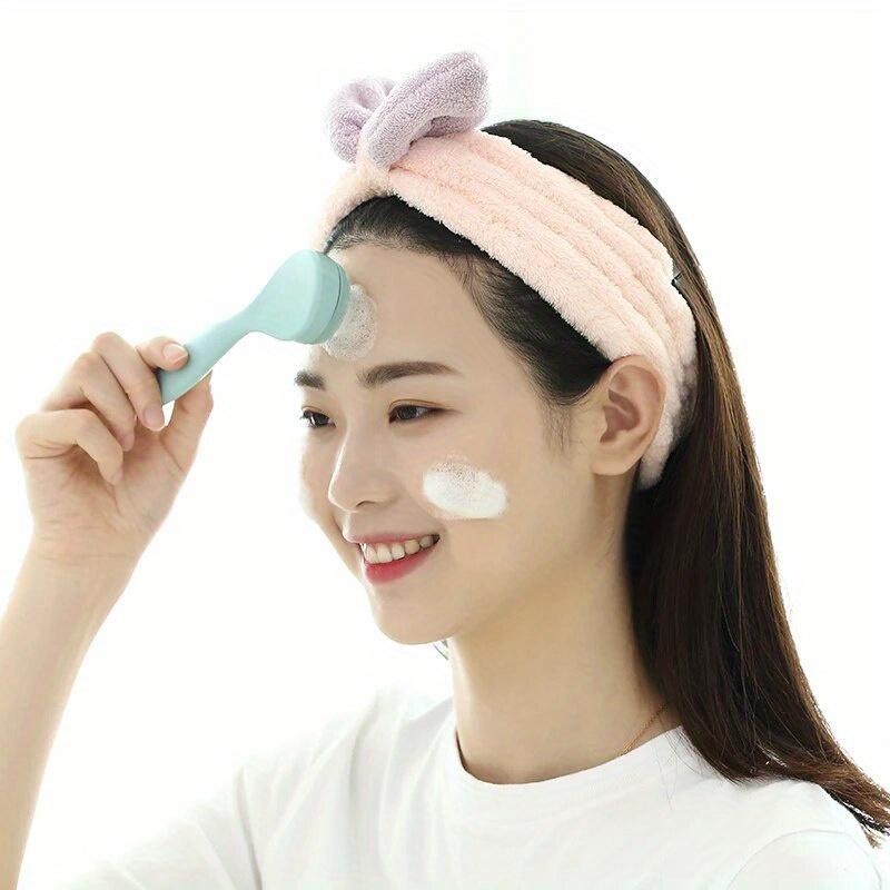 Facial Brush, Facial Massage, Anti-Black, Portable Skincare Tools Facial Brush Silicone Brush Facial Cleansing Massage Brush