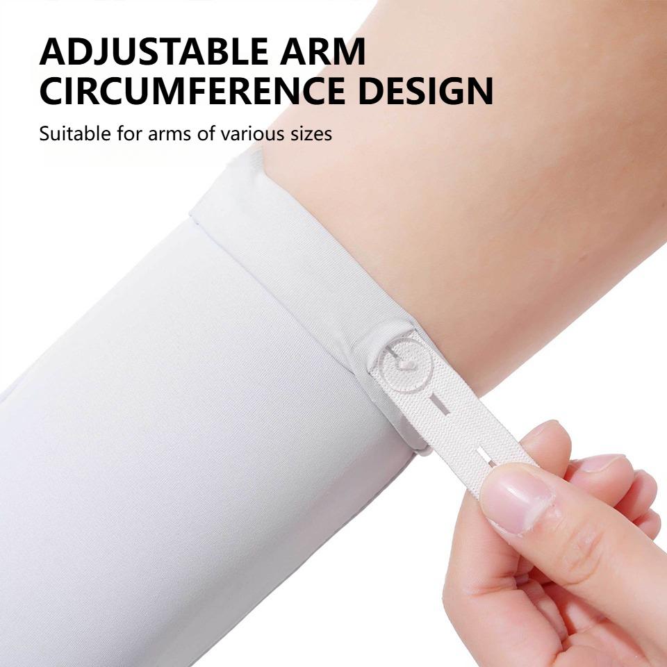 1Pair Ice Silk Sun Protection Sleeves Women Thin Cool UV Protection Arm Sleeves Summer Driving Cycling Men Women Unisex