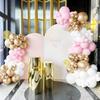 Pastel Pink Balloons Garland White Gold Confetti Balloon Arch Kit Girl Birthday Party Baby Shower Wedding Anniversary Decoration